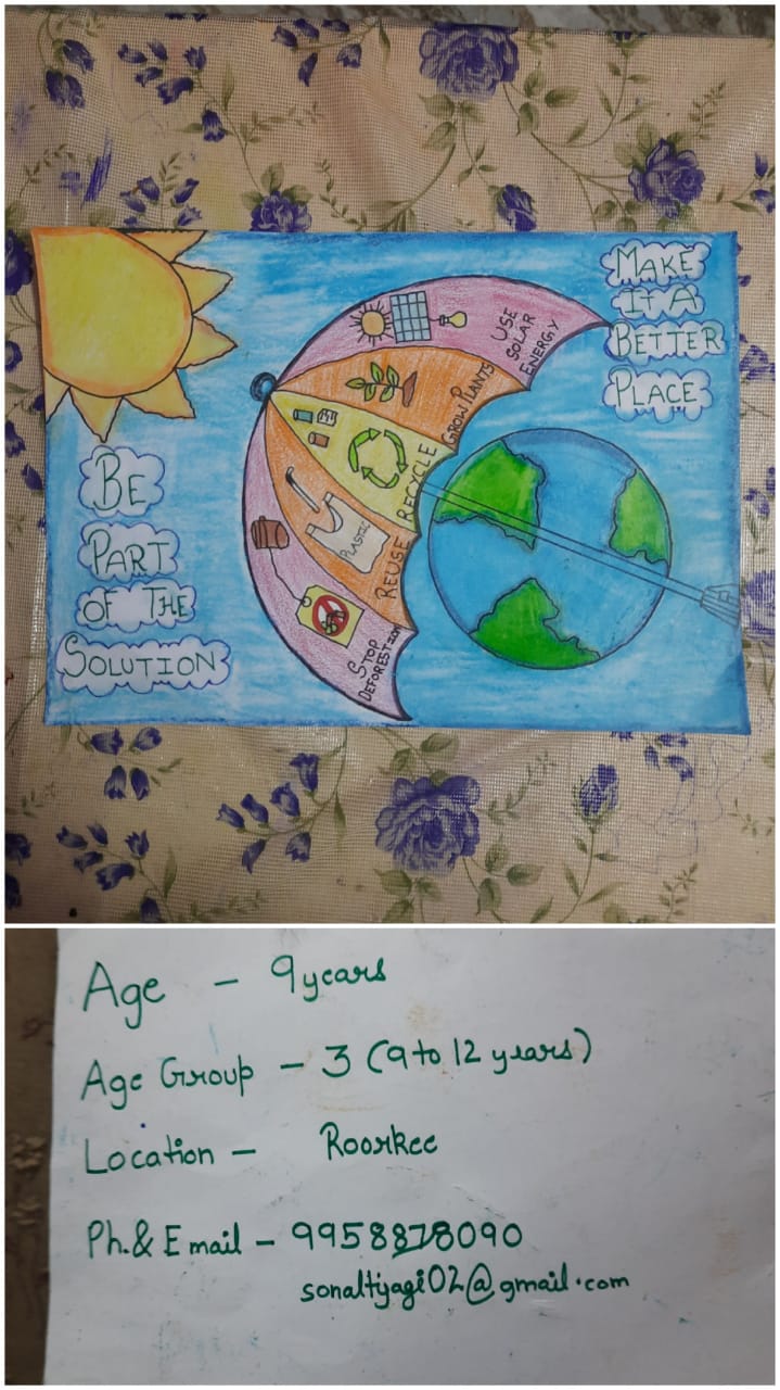 2nd Prize awareness drawing student